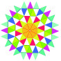 TOOKY TOY Octagonal Puzzle Wooden Mosaic Educational (73 pcs.)