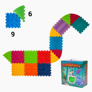 Ortek "Dinosaurier" ortopediska pusselmattor (9 + 6 st.)