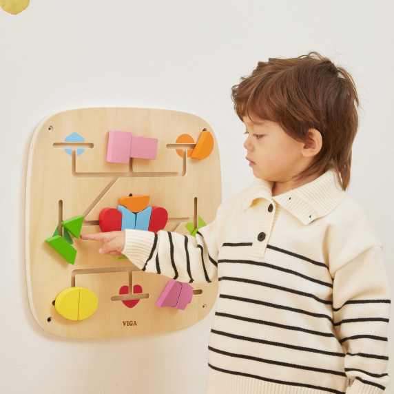 VIGA Wall Activity Panel with 16 Movable Elements