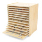VIGA Wooden Puzzle Set 12 Montessori Animal Puzzles + Stand