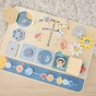 TOOKY TOY puidust Montessori haridustahvel Astronaut Spaceship