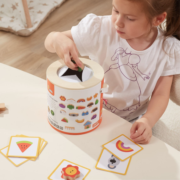 VIGA Wooden Blind Game Pattern Drawing