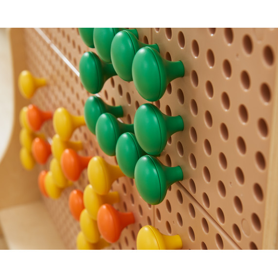MASTERKIDZ Colorful Jumbo Pegs for STEM Board 64 Pcs - 8 Colors