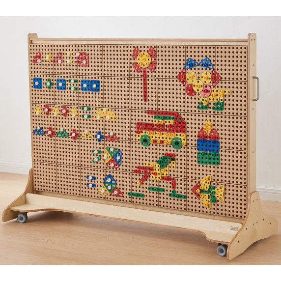MASTERKIDZ Set of Geometric Shapes Blocks for STEM Wall Panels 260 pcs.