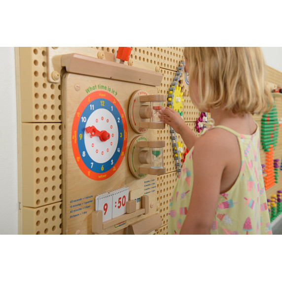 MASTERKIDZ Learning to Read the Clock Flex Wall Educational Board