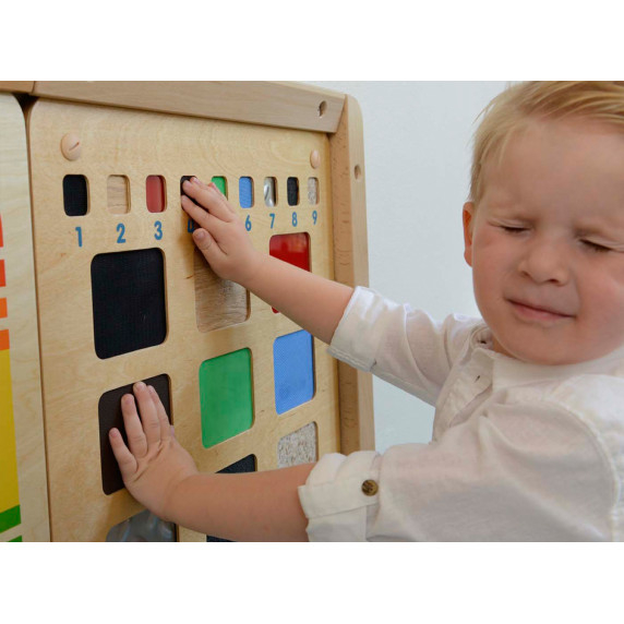 MASTERKIDZ Educational Board Recognition of Materials Textures Sense of Touch