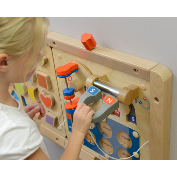 MASTERKIDZ Learning about Magnetic Attraction - Flex Montessori Wall Board