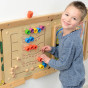 MASTERKIDZ Colorful Caterpillars Learning Numbers and Quantities - Montessori Educational Wall Board