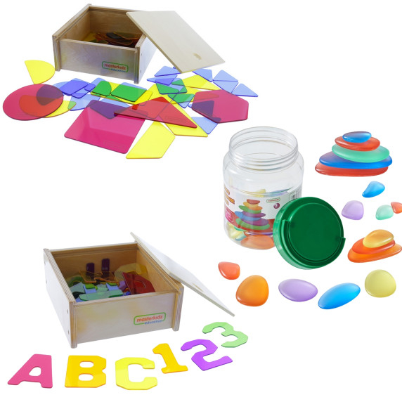 MASTERKIDZ LED Sensory Box Panel + Accessories Set