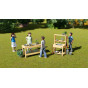 CLASSIC WORLD EDU Wooden Kitchen Countertop Kitchen Accessories Cabinet Playground