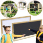 CLASSIC WORLD EDU Wooden Double-Sided Chalk Board - Magnetic Educational
