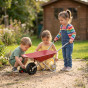CLASSIC WORLD EDU Metal Garden Wheelbarrow for the Garden Beach Sandbox