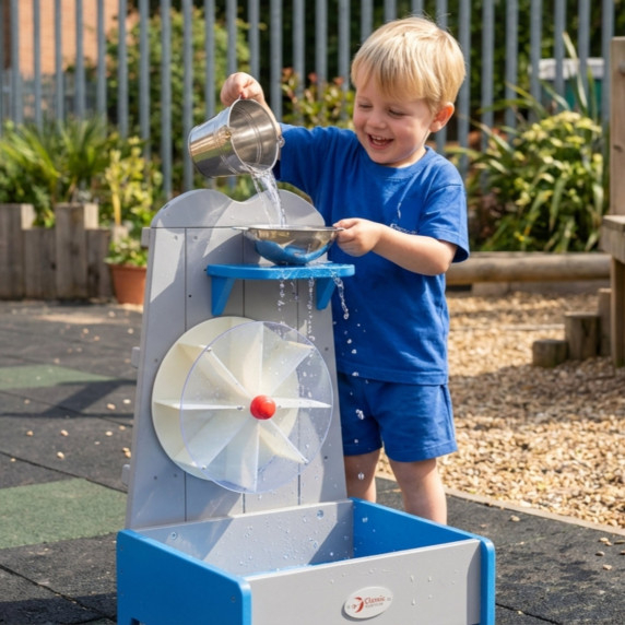 CLASSIC WORLD EDU Wooden Water Wheel Educational Garden Toy