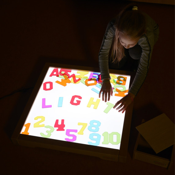 MASTERKIDZ Transparent Numbers and Letters 38 pcs Montessori