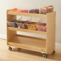 MASTERKIDZ Shelf on Wheels - 3 Shelves for STEM Board Accessories 800H x 800L