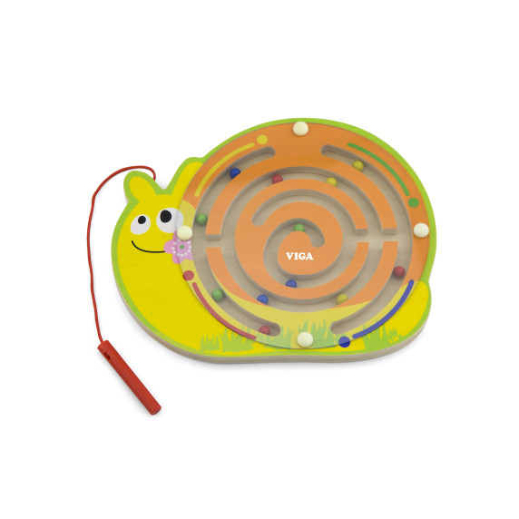 Viga Magnetic Maze Wooden Snail Game
