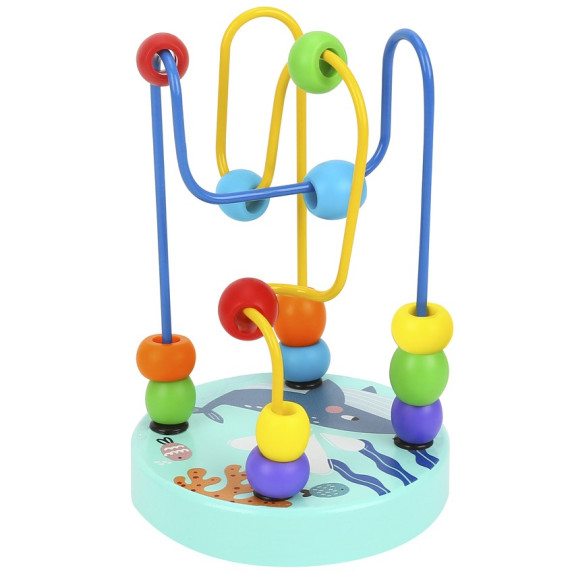 TOOKY TOY Wooden Educational Motor Loop Labyrinth Intertwining