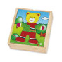 VIGA Wooden Puzzle Educational Puzzle Dress Up the Teddy Bear Boy
