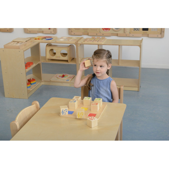 MASTERKIDZ Wooden Sensory Sorter Connecting Sounds Montessori