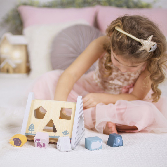 VIGA PolarB Wooden Pyramid Block Sorter Puzzle