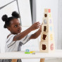 VIGA Wooden Pyramid Puzzle Blocks Sorter Montessori