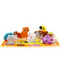 TOOKY TOY Wooden Montessori Puzzle Animals House Match Shapes