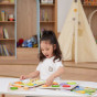 VIGA Wooden Puzzle Montessori 2-in-1 Figures Vehicles
