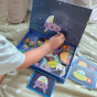 TOOKY TOY Magnetic Puzzle Space Puzzle
