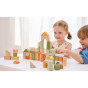 VIGA PolarB Wooden Blocks Montessori Blocks Animals 50 pcs.