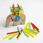 TOOKY TOY Set of Skill Games Pick-up Sticks JoJo Spinning Top Elephant 46 pcs.
