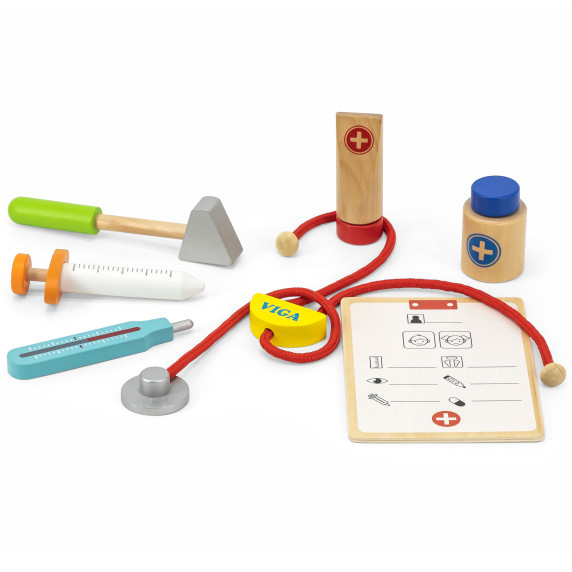 VIGA Wooden Little Doctor's Set in a Suitcase