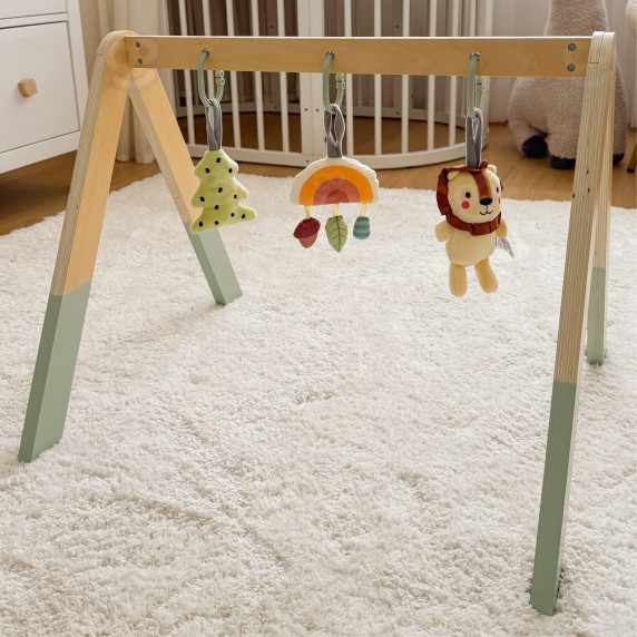 TOOKY TOY Baby Gym Educational Gymnastic Stand with 3 Plush Pendants
