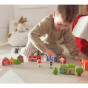 TOOKY TOY Wooden Set of Buildings and Figures City