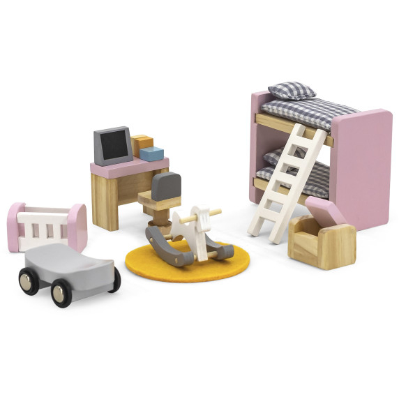 VIGA PolarB Dollhouse Furniture Set for Children's Room