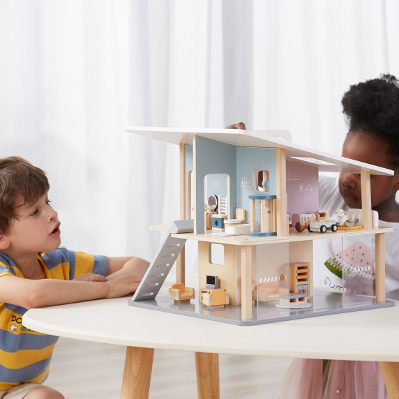 VIGA PolarB Wooden Dolls Family Doll Set Figures