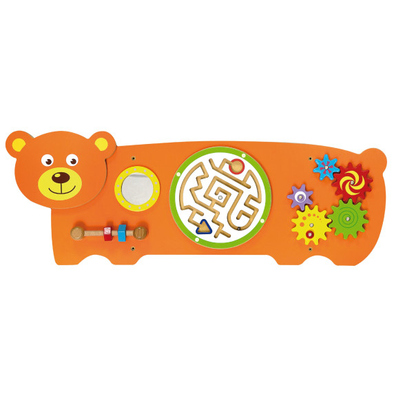 VIGA Sensory Manipulative Teddy Bear Board FSC Montessori Certificate