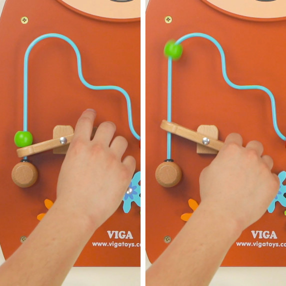 VIGA Wooden Manipulative Board Horse FSC Montessori Certificate