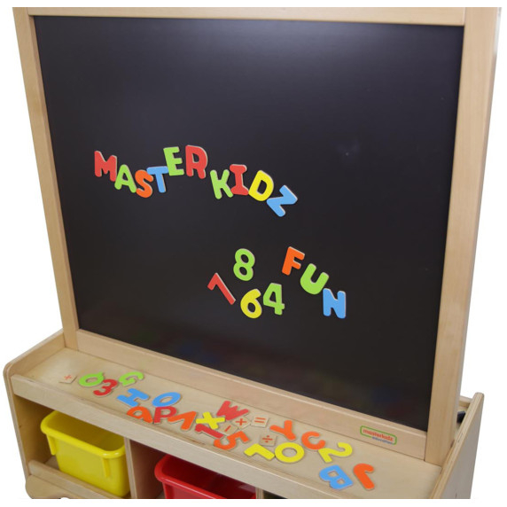 MASTERKIDZ Double-Sided Chalk and Magnetic Writing Board