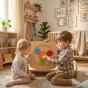 VIGA Wooden Board with Colored Gears