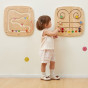 VIGA Wooden Manipulative Sensory Maze Touch and Match Board
