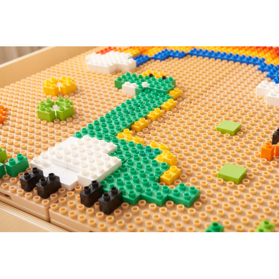 MASTERKIDZ Wooden Educational Table + STEM WALL ACCESSORIES + 359 pcs.