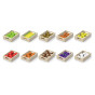 VIGA Wooden Fruits and Vegetables Set of 10 Crates