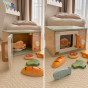 TOOKY TOY Wooden Microwave Oven Food Set