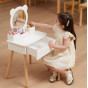 VIGA White Dressing Table + Salon-Style Accessories Set
