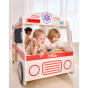 VIGA Large Wooden Ambulance Set Ambulance for Small Rescuers Accessories 25 pcs.
