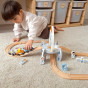 TOOKY TOY Wooden Space Train Track Set