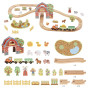 TOOKY TOY Wooden Farm Train Set 48 pcs.