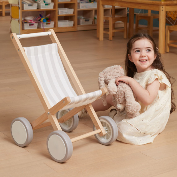VIGA Wooden Doll Stroller