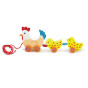 VIGA Pulling Set Hen with Chickens 36 cm