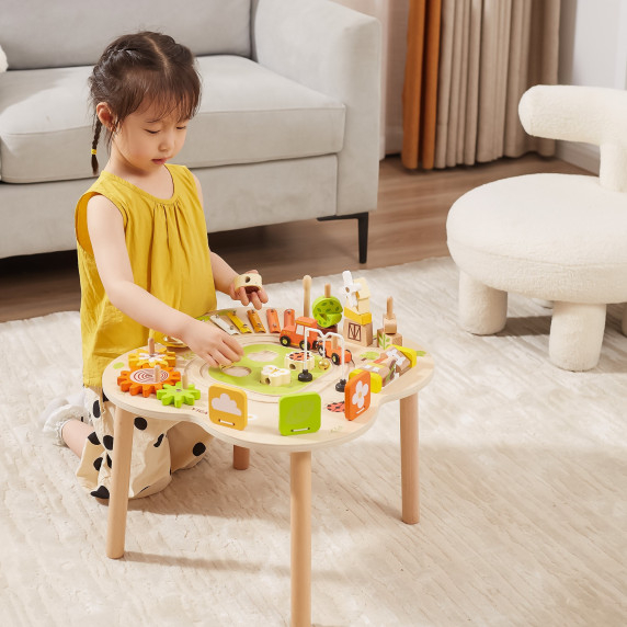 VIGA PolarB Educational Table Activities Pyramid Cymbals Sensory Montessori